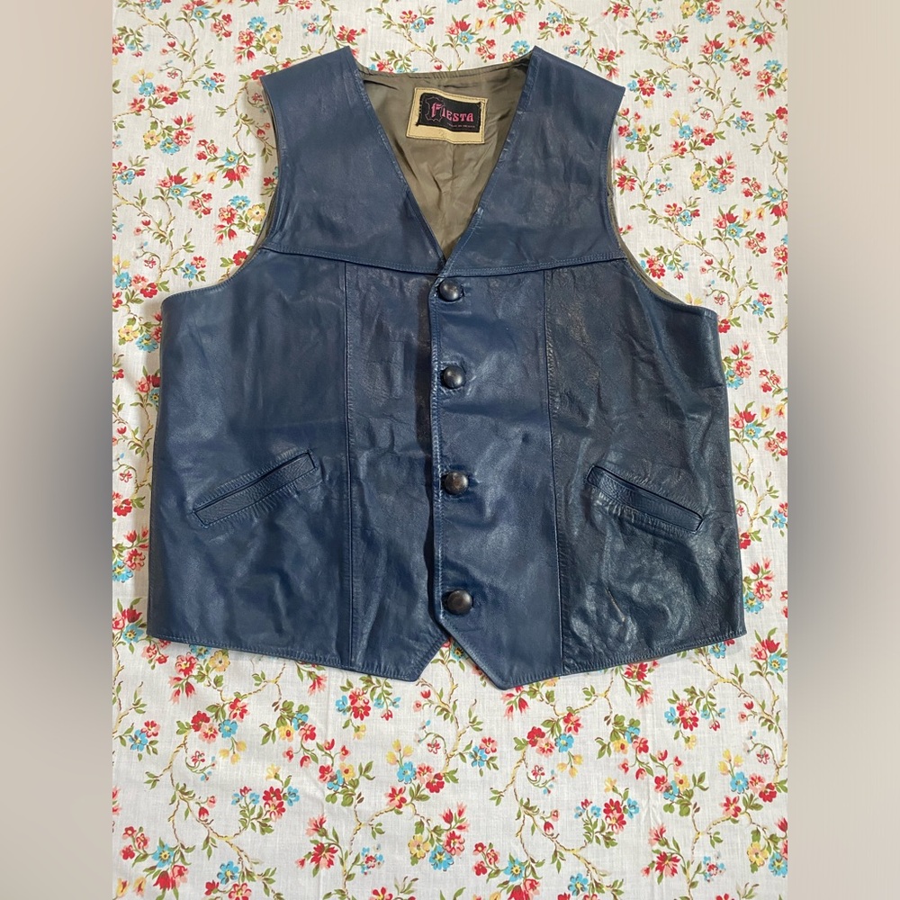 Vintage Leather vest size XL